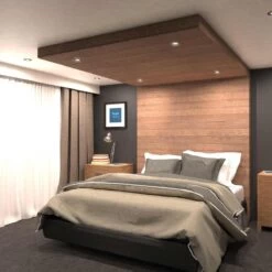 8w LED Fire Rated Downlight, Matt Black Bezel -LED Downlights Store fr led cct bedroom 4000k black compressed scene 2.1388