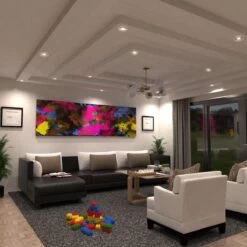 Pack Of 25, 8w LED Fire Rated Downlight, Brushed Chrome Bezel -LED Downlights Store fr led cct living room sn compressed 4000k scene 2.1450 1 1