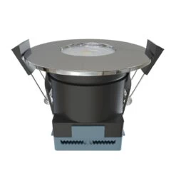 Pack Of 25, 8w LED Fire Rated Downlight, Chrome Bezel -LED Downlights Store fr led cct product chrome back compressed 1 1 1