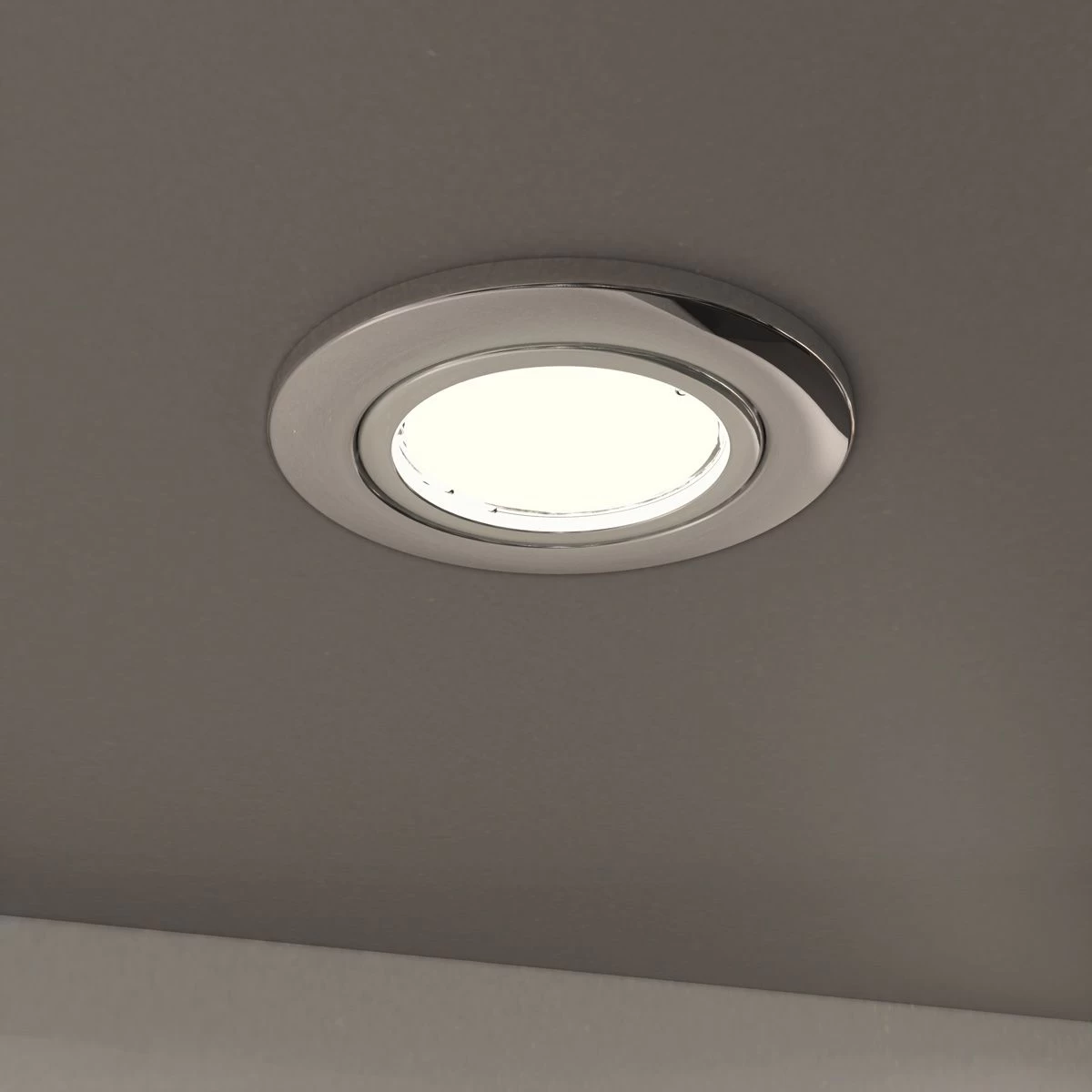 10 X Tilt Fire Rated GU10 Downlights, Chrome Bezel 13 10 X Tilt Fire Rated GU10 Downlights, Chrome Bezel - Image 13