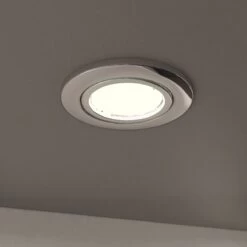 50 X Tilt Fire Rated GU10 Downlights, Chrome Bezel -LED Downlights Store frk t ch kitchen compressed scene 4 3