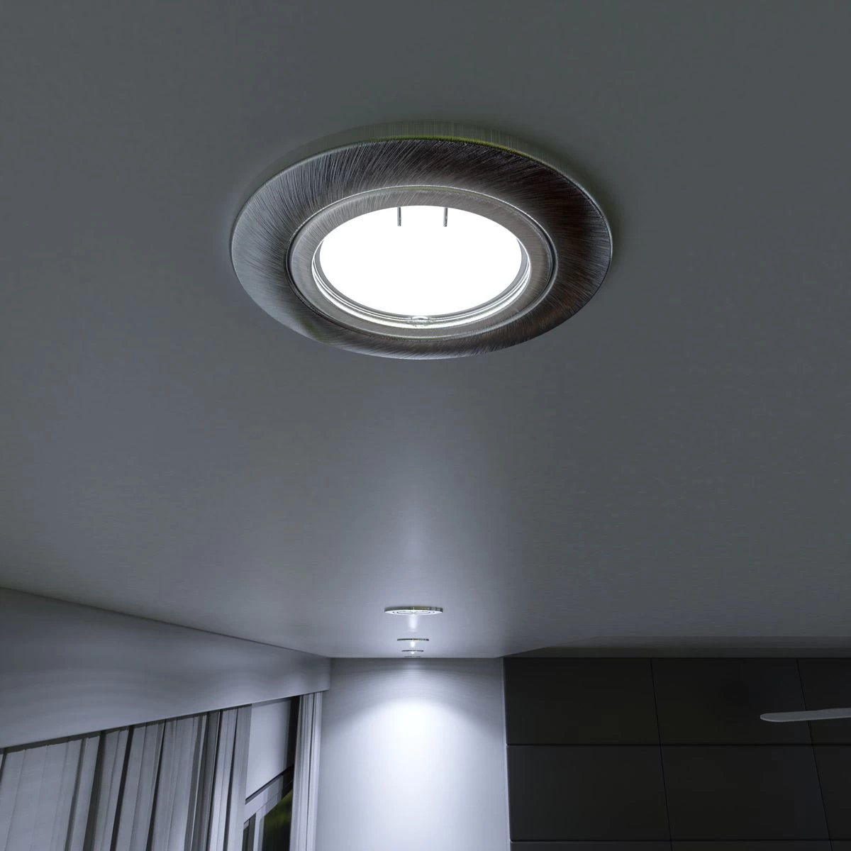 50 X Tilt Fire Rated GU10 Downlights, Brushed Chrome 12 50 X Tilt Fire Rated GU10 Downlights, Brushed Chrome - Image 12