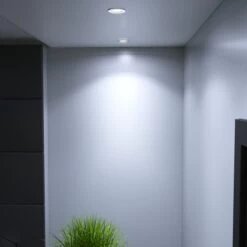 10 X Tilt Fire Rated GU10 Downlights, Brushed Chrome -LED Downlights Store frk t sn bedroom compressed 15 1