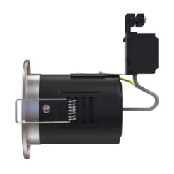 10 X Tilt Fire Rated GU10 Downlights, Brushed Chrome -LED Downlights Store frk t sn product draft angle 2 right.933