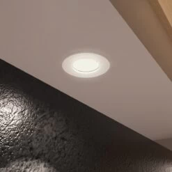 50 X Tilt Fire Rated GU10 Downlights, White Bezel -LED Downlights Store frk t w bedroom compressed scene 5 3