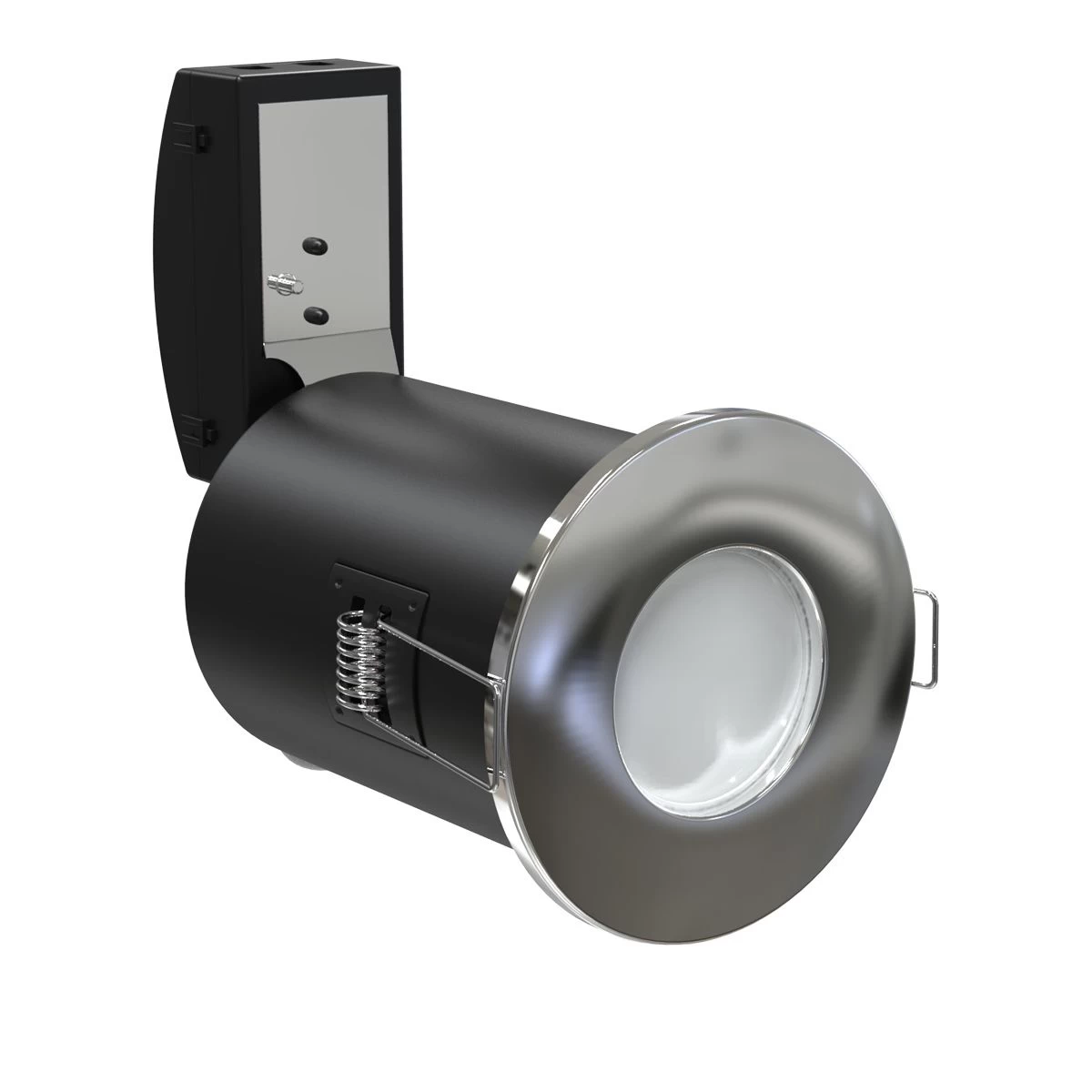 Pack Of 10 IP65 Fixed Shower Fire Rated Downlights In A Polished Chrome Finish 8 Pack Of 10 IP65 Fixed Shower Fire Rated Downlights In A Polished Chrome Finish - Image 8