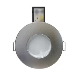 Pack Of 10 IP65 Shower Fire Rated Fixed Downlights In A Brushed Chrome Finish -LED Downlights Store frss product 02 compressed close camera 6