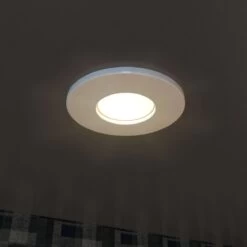 Pack Of 10 IP65 Shower Fire Rated Downlights In A White Finish 19 Pack Of 10 IP65 Shower Fire Rated Downlights In A White Finish -LED Downlights Store frsw bathroom compressed camera 3