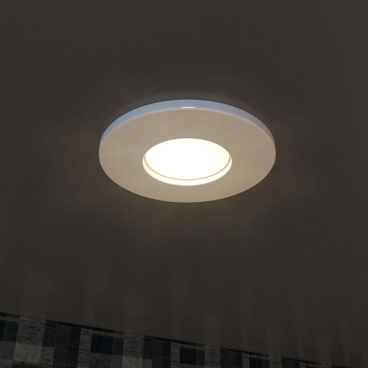 Pack Of 10 IP65 Shower Fire Rated Downlights In A White Finish 8 Pack Of 10 IP65 Shower Fire Rated Downlights In A White Finish - Image 8