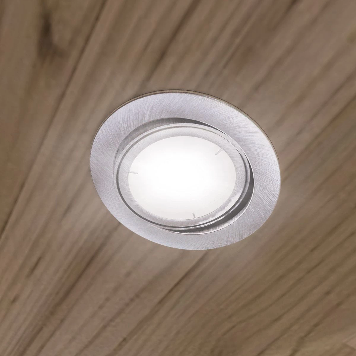 Pack Of 10 Tilt GU10 Fire Rated Downlights With A Brushed Chrome Finish 9 Pack Of 10 Tilt GU10 Fire Rated Downlights With A Brushed Chrome Finish - Image 9