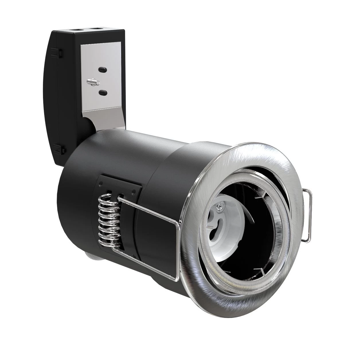 Pack Of 10 Tilt GU10 Fire Rated Downlights With A Brushed Chrome Finish 13 Pack Of 10 Tilt GU10 Fire Rated Downlights With A Brushed Chrome Finish - Image 13