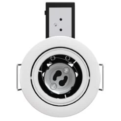 Pack Of 25 Die-Cast Tilt GU10 Fire Rated Downlights With A White Finish 29 Pack Of 25 Die-Cast Tilt GU10 Fire Rated Downlights With A White Finish -LED Downlights Store frtw product no bulb compressed scene 4 4