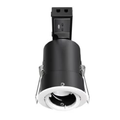 Pack Of 10 Die-Cast GU10 Fire Rated Tilt Downlights With A White Finish -LED Downlights Store frtw product no bulb compressed scene 6