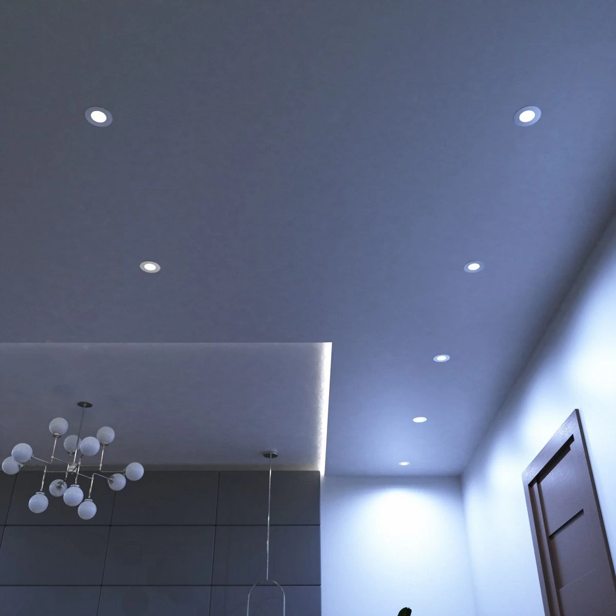 Pack Of 50 6w, Colour Adjustable Fire Rated Downlights, Brushed Chrome - Image 13