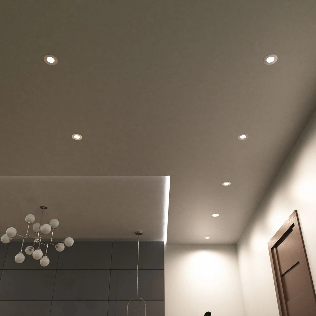 Pack Of 50 6w, Colour Adjustable Fire Rated Downlights, Brushed Chrome - Image 14