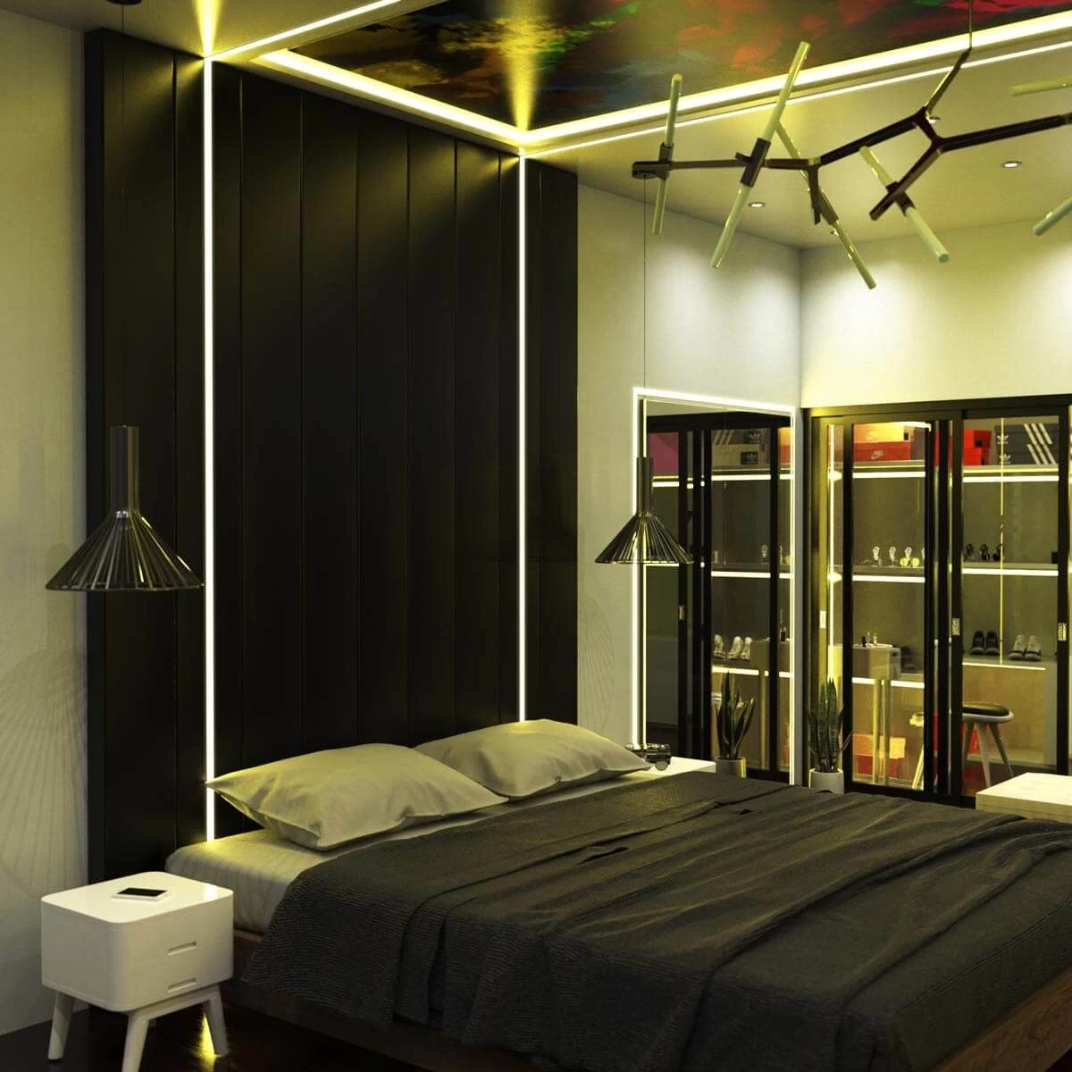 Trimless Plaster In Aluminium Profile With Diffuser & End Caps , 2m Long 4 Trimless Plaster In Aluminium Profile With Diffuser & End Caps , 2m Long - Image 4