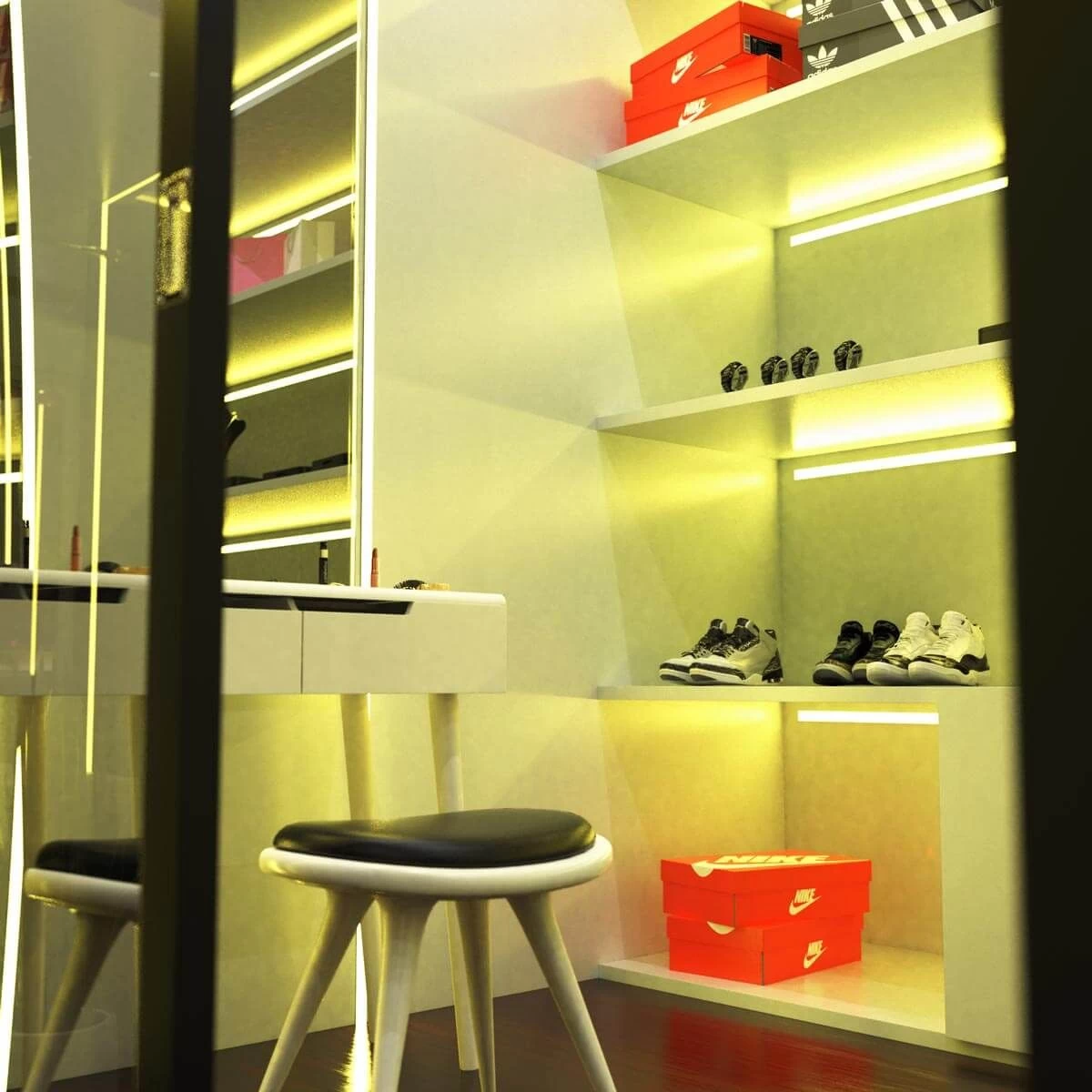 Trimless Plaster In Aluminium Profile With Diffuser & End Caps , 2m Long 7 Trimless Plaster In Aluminium Profile With Diffuser & End Caps , 2m Long - Image 7