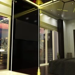 Pack Of 3 Trimless Plaster In Aluminium Profiles With Diffuser & End Caps , 2m Long -LED Downlights Store ld5051c bedroom walk in closet camera 11 compressed