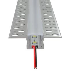 Trimless Plaster In Aluminium Profile With Diffuser & End Caps , 2m Long 24 Trimless Plaster In Aluminium Profile With Diffuser & End Caps , 2m Long -LED Downlights Store ld5051c product profile strip camera 2 compressed