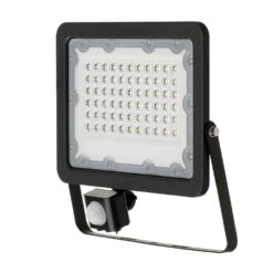 50w LED Floodlight With PIR SENSOR, IP67, 6000K IP65 Black