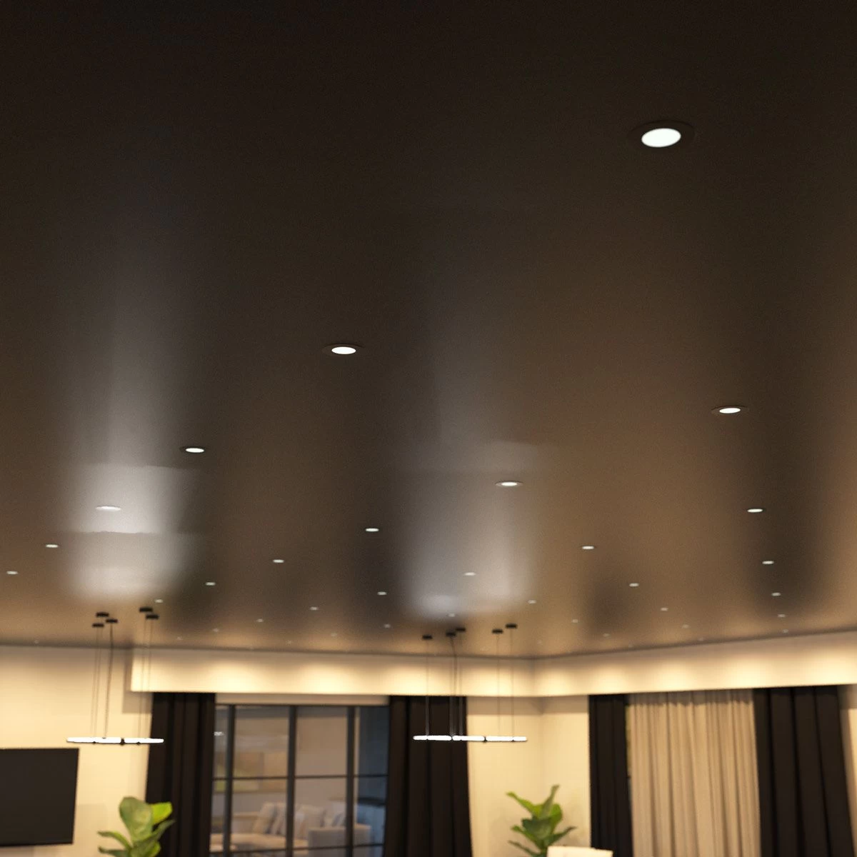 Pack Of 25 6w, Colour Adjustable Fire Rated Downlights, Matt Black - Image 12