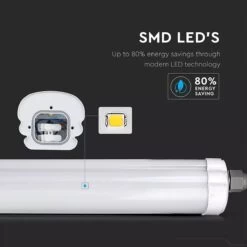 4FT Waterproof IP65 LED Batten Light Fitting, High Lumen -LED Downlights Store new product 6485 e 1