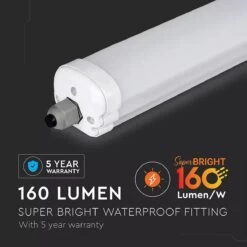 4FT Waterproof IP65 LED Batten Light Fitting, High Lumen -LED Downlights Store new product 6485 f 1