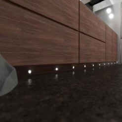 4 X Round 30mm LED Plinth Light Kit -LED Downlights Store pl 1w 4000k ls034 lifestyle scene 2 1