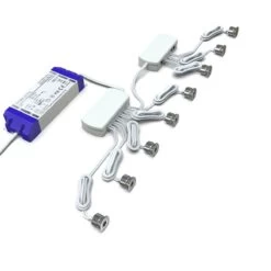 8 X Microdot LED Plinth Lights With LED Driver -LED Downlights Store pl md 4000k kit 8 pack 2 compressed