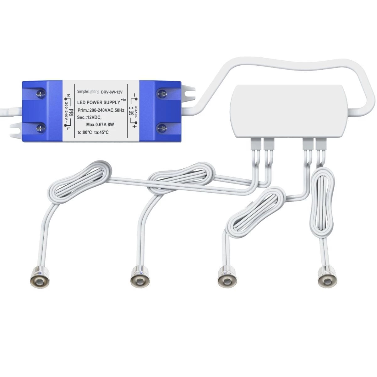 4 X Microdot LED Plinth Lights Incl Transformer 2 4 X Microdot LED Plinth Lights Incl Transformer - Image 2