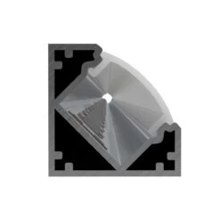 Pack Of 3 Corner Aluminium LED Profiles, 2M - Angled 45 Degree -LED Downlights Store pro cor 2m product led camera 2 compressed