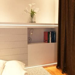 2m Recessed Mounted Aluminium LED Profile (Extrusion) -LED Downlights Store recessed 15mm aluminium led profile behind bed 1 1