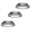 Pack Of 3 - High Brightness, Recessed LED Under Cabinet Light - With A 8w Driver