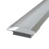 2m Long, Shallow 7mm Recessed LED Aluminium Profile