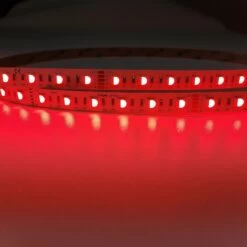 LED Tape, RGBW 19.2w P/M, 60 LEDs Warm White -LED Downlights Store rgbww led strip 3000k red switched on