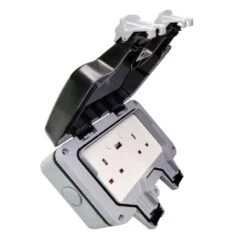 IP55 Smart WiFi Double Socket With USB Port