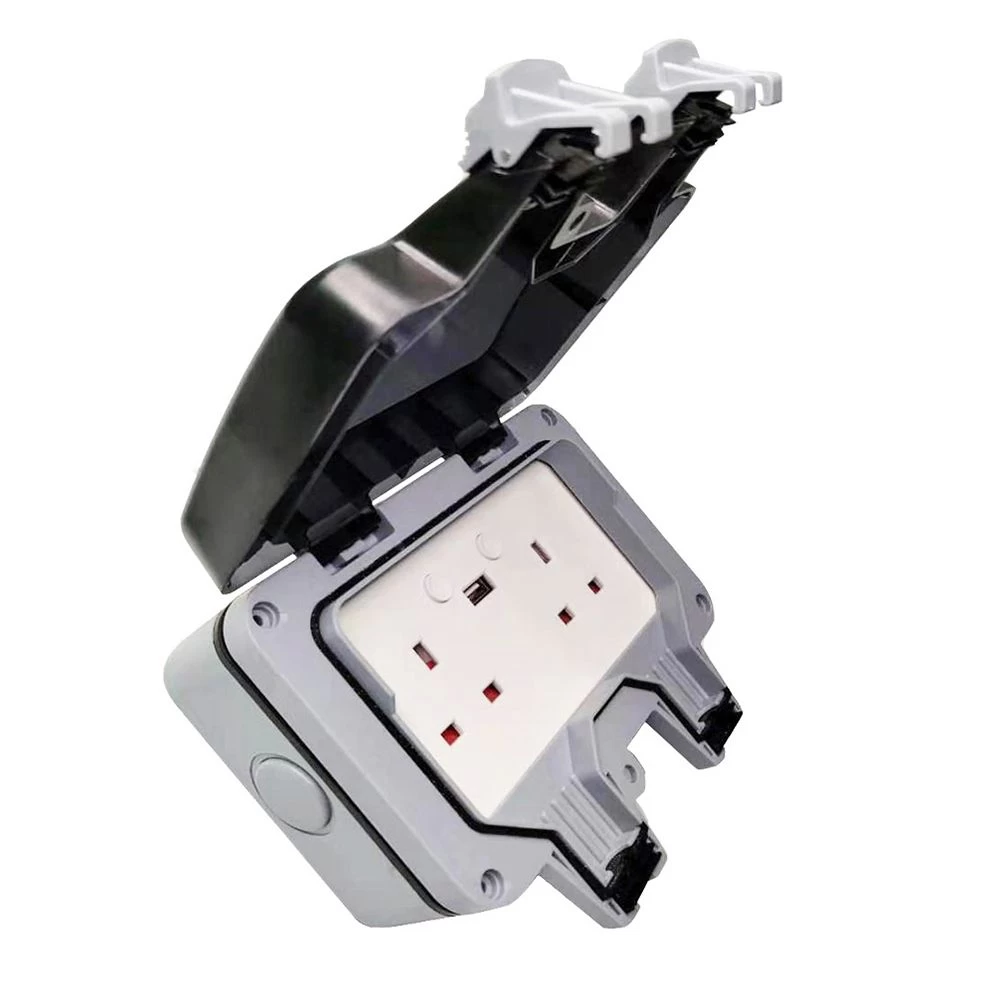 IP55 Smart WiFi Double Socket With USB Port 1 IP55 Smart WiFi Double Socket With USB Port