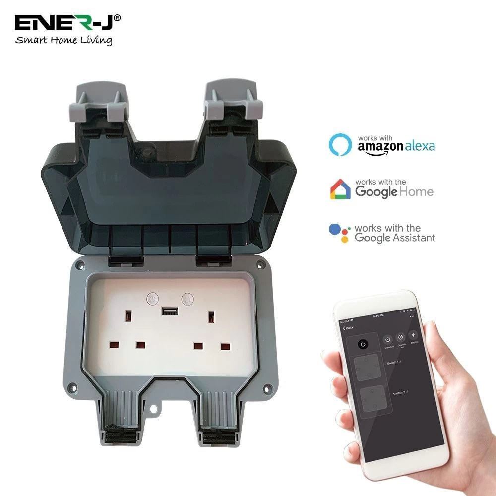 IP55 Smart WiFi Double Socket With USB Port 8 IP55 Smart WiFi Double Socket With USB Port - Image 8