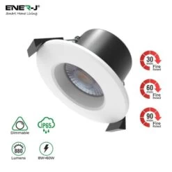 8W CCT Changeable And Dimmable, Smart Fire Rated Downlight -LED Downlights Store sha5296x 06 1000px