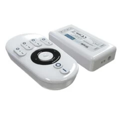 Colour Adjustable Remote Control/Receiver - 4 Channel 11 Colour Adjustable Remote Control/Receiver - 4 Channel -LED Downlights Store side view colour temperature remote control and receiver