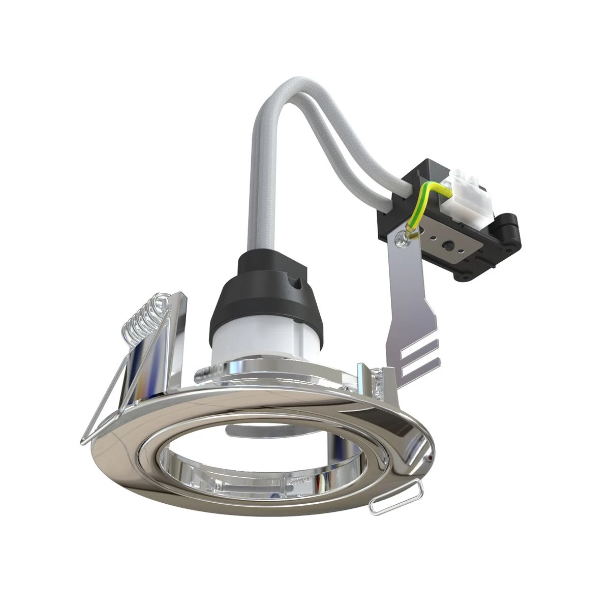 Pack Of 50 GU10 Downlight, Fixed, Die Cast In A Chrome Finish 2 Pack Of 50 GU10 Downlight, Fixed, Die Cast In A Chrome Finish - Image 2