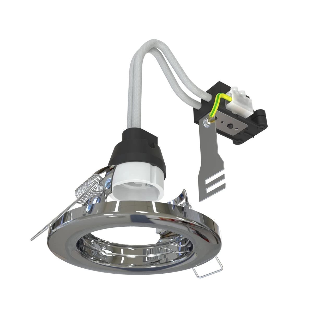 Pack Of 50 Recessed GU10 Spot Light In Chrome Finish 2 Pack Of 50 Recessed GU10 Spot Light In Chrome Finish - Image 2