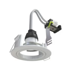 LED Downlights Store -LED Downlights Store side view of a white downlight 3