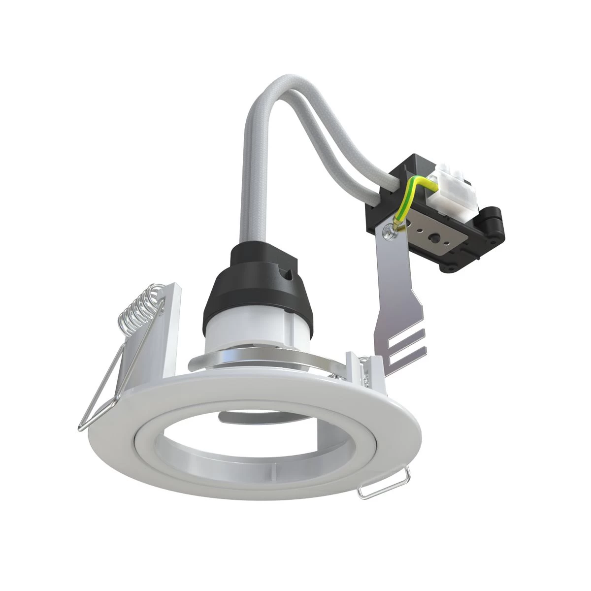 Pack Of 10 Fixed, GU10, Die Cast Downlight With A White Bezel 2 Pack Of 10 Fixed, GU10, Die Cast Downlight With A White Bezel - Image 2