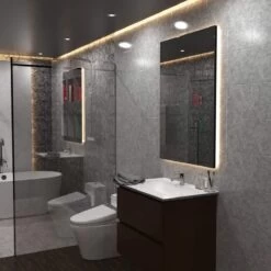 10w, IP65 Warm White LED Tape 120 LEDs Per Metre - 3000K -LED Downlights Store slgipled120ww toilet bathroom camera 2 compressed