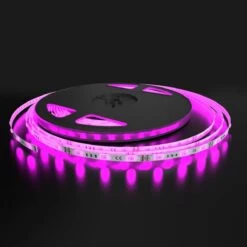 RGB LED Tape, Colour Changing 30 LEDs - 7.2w -LED Downlights Store slgledrgb12v product pink lighted compressed 139