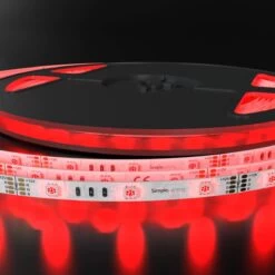 RGB LED Tape, Colour Changing 30 LEDs - 7.2w -LED Downlights Store slgledrgb12v product red lighted compressed 125