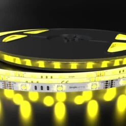 RGB LED Tape, Colour Changing 30 LEDs - 7.2w -LED Downlights Store slgledrgb12v product yellow lighted compressed 149