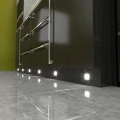 4 Pack - Square Ultra Bright LED Plinth Lights - Natural White Or Warm White 22 4 Pack - Square Ultra Bright LED Plinth Lights - Natural White Or Warm White -LED Downlights Store slgledsq sy7524 nw ww lifestyle hq 4000k.effectsresult scene 2 compressed 1 1