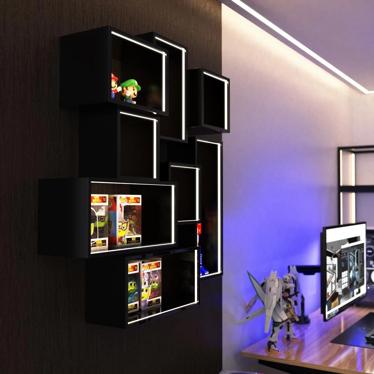 Pack Of 3 Shallow 7mm Recessed LED Aluminium Profiles, 2m Long 5 Pack Of 3 Shallow 7mm Recessed LED Aluminium Profiles, 2m Long - Image 5